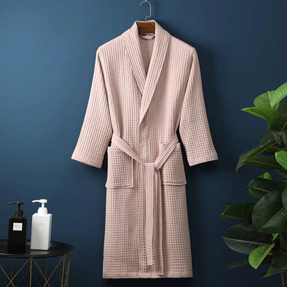 Alveris | Women's Waffle Knit Comfortable Spring Robe