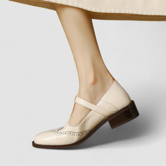 Lola | Frühlings-Mary-Jane-Schuhe für Damen mit Schnalle und niedrigem Absatz  