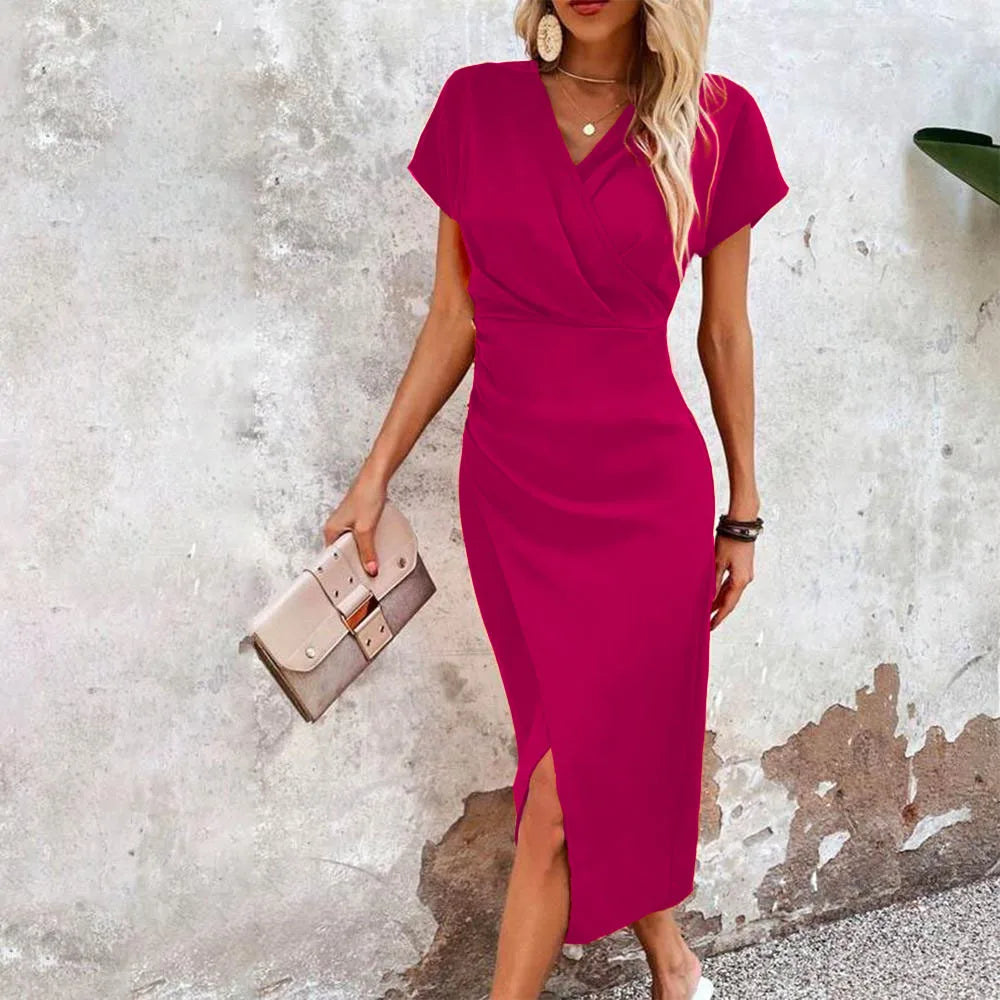 Elviana | Vestido midi cruzado festivo | Midi