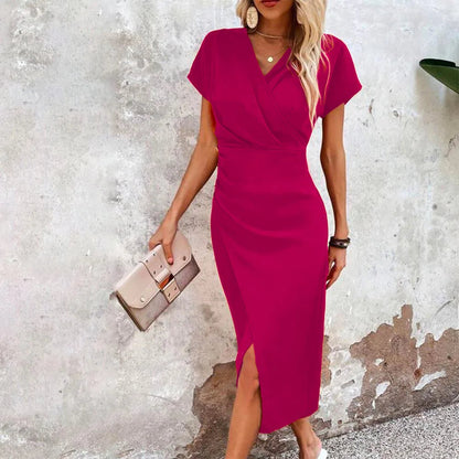 Elviana | Vestido midi cruzado festivo | Midi
