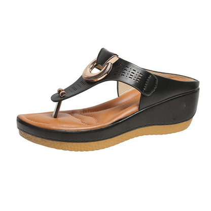 Adelina | Sandalias ortopédicas con cuña y tira ajustable