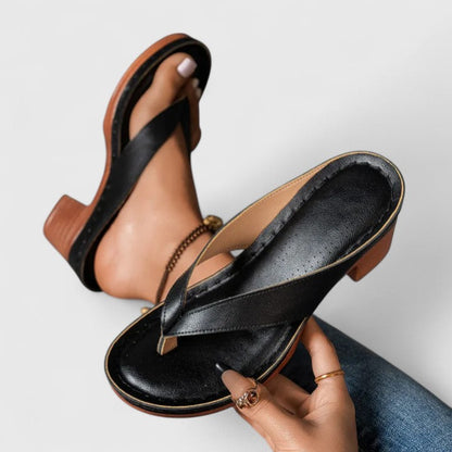 Amapola | Orthopedic heels with open design and wedge