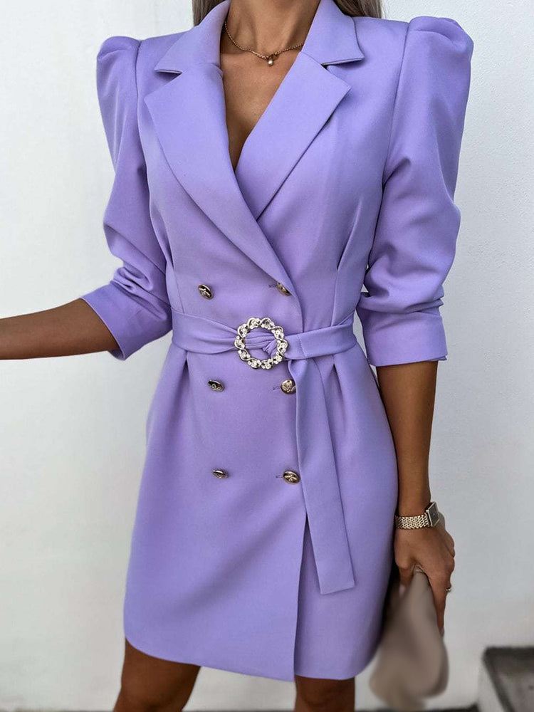 Sophie | Blazerkleid für Damen mit Gürtel und Knöpfen  
