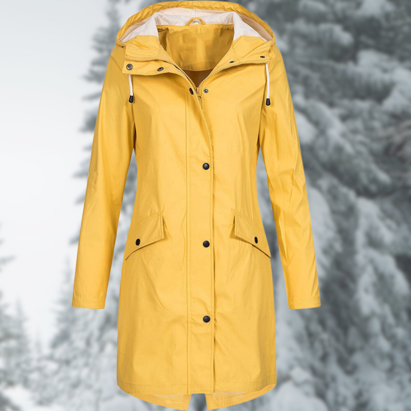 Esther | Wasserdichte Jacke mit Kapuze und Taschen  