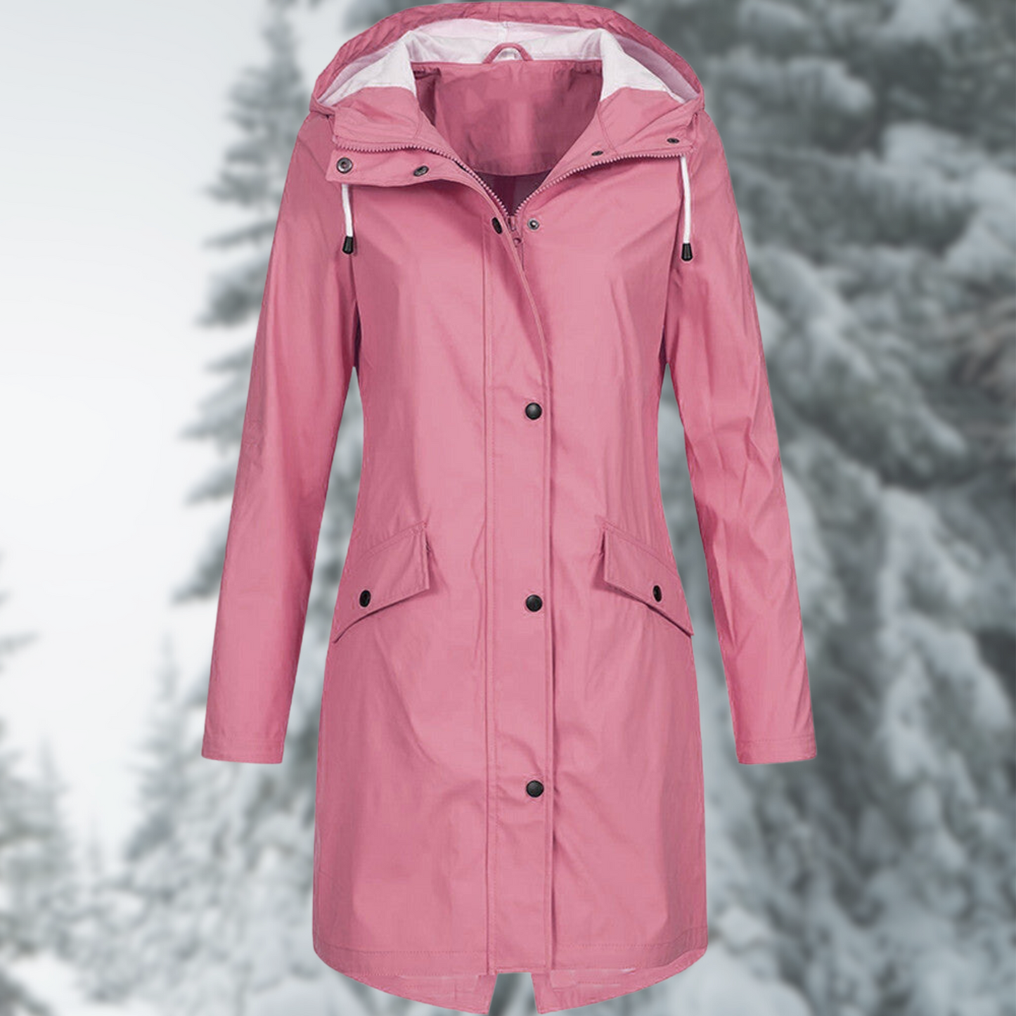 Esther | Wasserdichte Jacke mit Kapuze und Taschen  