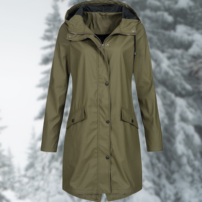 Esther | Wasserdichte Jacke mit Kapuze und Taschen  