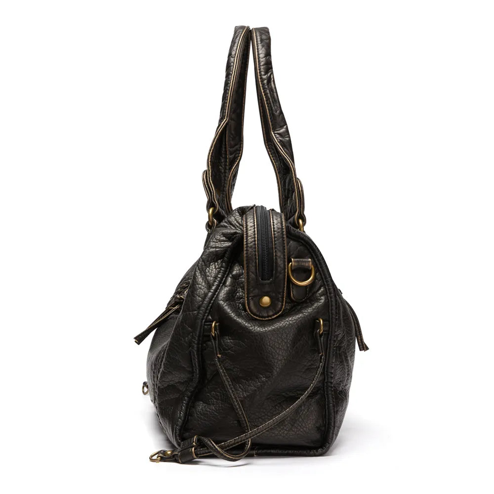 Raquel | Bolso Grande de Hombro con Bolsillos y Cremallera