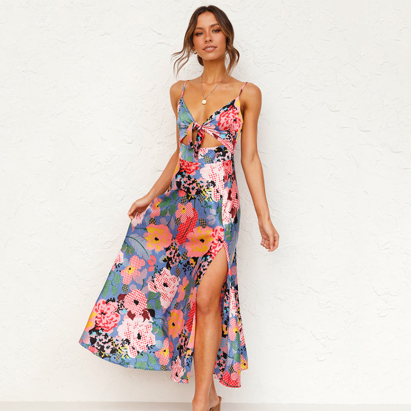 Valeria | Vestido maxi de mujer para invitada de boda con estampado floral