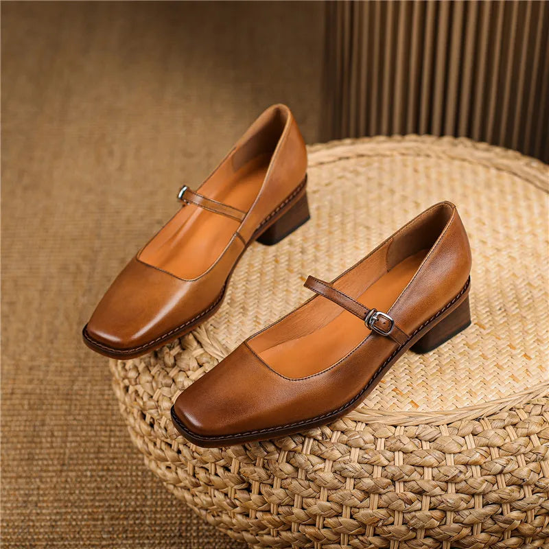 Brionda | Blockabsatz-Schuhe mit Riemen für Damen, Winter und Frühling  