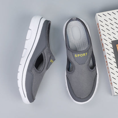 Alba | Zapatillas de casa ortopédicas con malla y suela gruesa