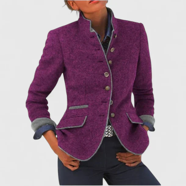 Helena | Chaqueta formal para mujer con tapeta de botones