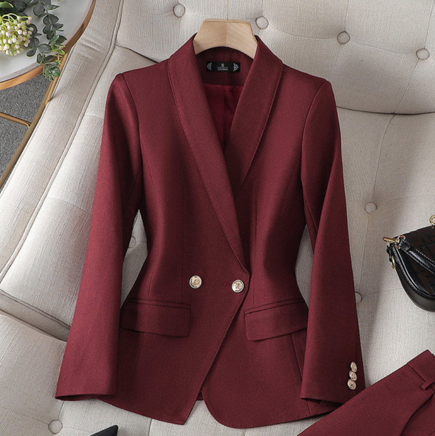 Amparo | Damenanzug mit gekreuztem Blazer und Hose  