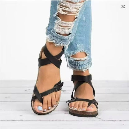 Lorena | Sandalias ortopédicas con tiras ajustables y hebillas