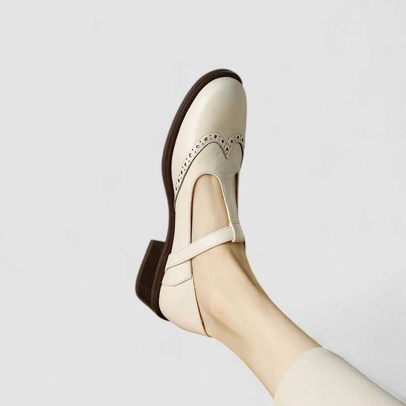 Lola | Zapatos merceditas de primavera con hebilla y tacón bajo para mujer