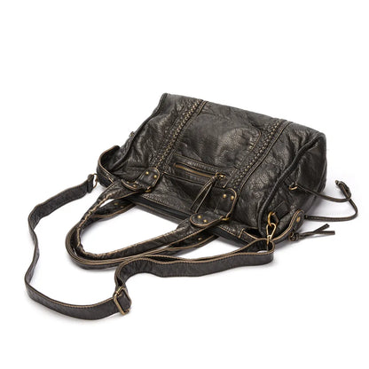 Raquel | Bolso Grande de Hombro con Bolsillos y Cremallera