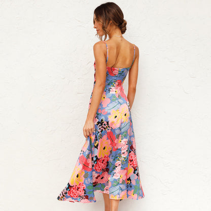 Valeria | Vestido maxi de mujer para invitada de boda con estampado floral