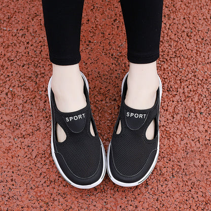 Alba | Zapatillas de casa ortopédicas con malla y suela gruesa