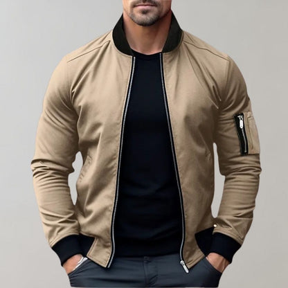 Rosendo | Men's Slim Fit Zip-Up Bomber Jacket