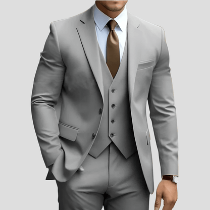 Iker | Traje de tres piezas para hombre y chaleco recto
