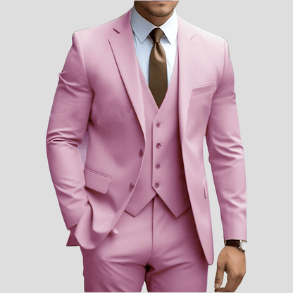 Iker | Traje de tres piezas para hombre y chaleco recto