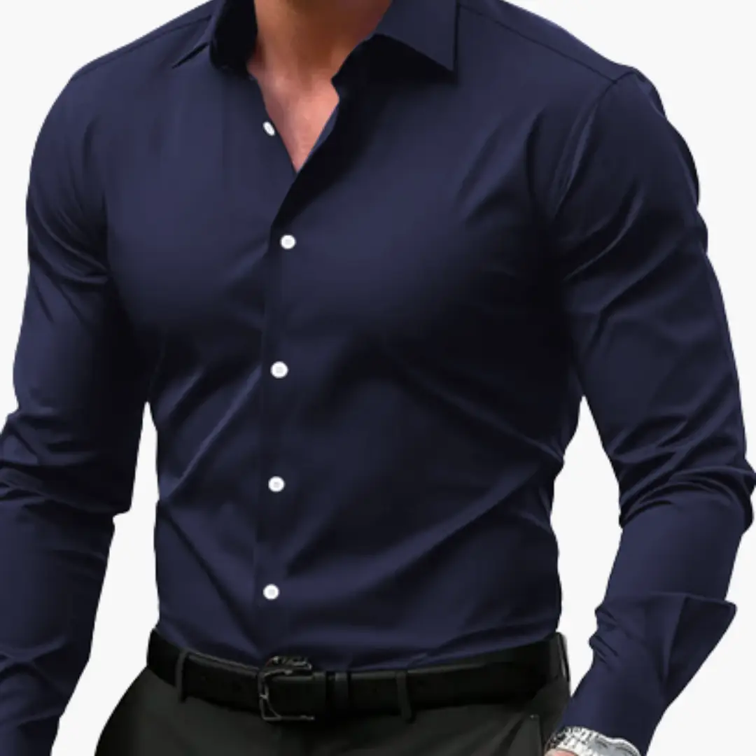 José | Camisa slim fit para hombre con botones y manga larga