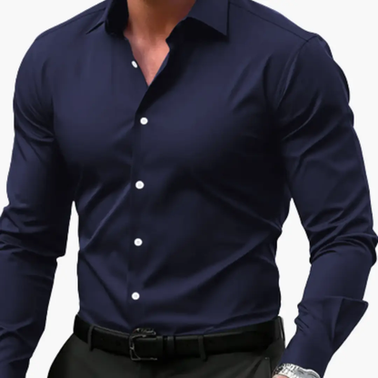 José | Camisa slim fit para hombre con botones y manga larga