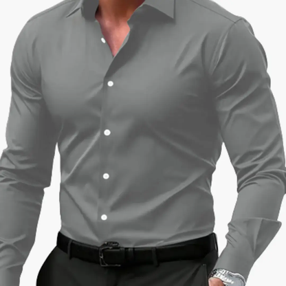 José | Camisa slim fit para hombre con botones y manga larga