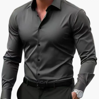 José | Camisa slim fit para hombre con botones y manga larga