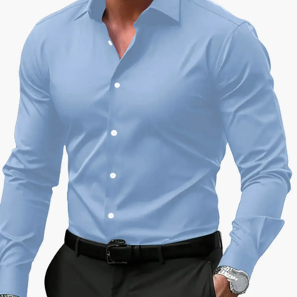 José | Camisa slim fit para hombre con botones y manga larga
