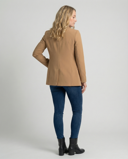 Rosabella | Damenblazer mit einem Knopf und klassischem Revers | Fein