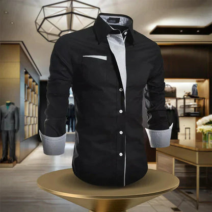 Andrés | Chemise à manches longues et fermeture boutonnée, col classique