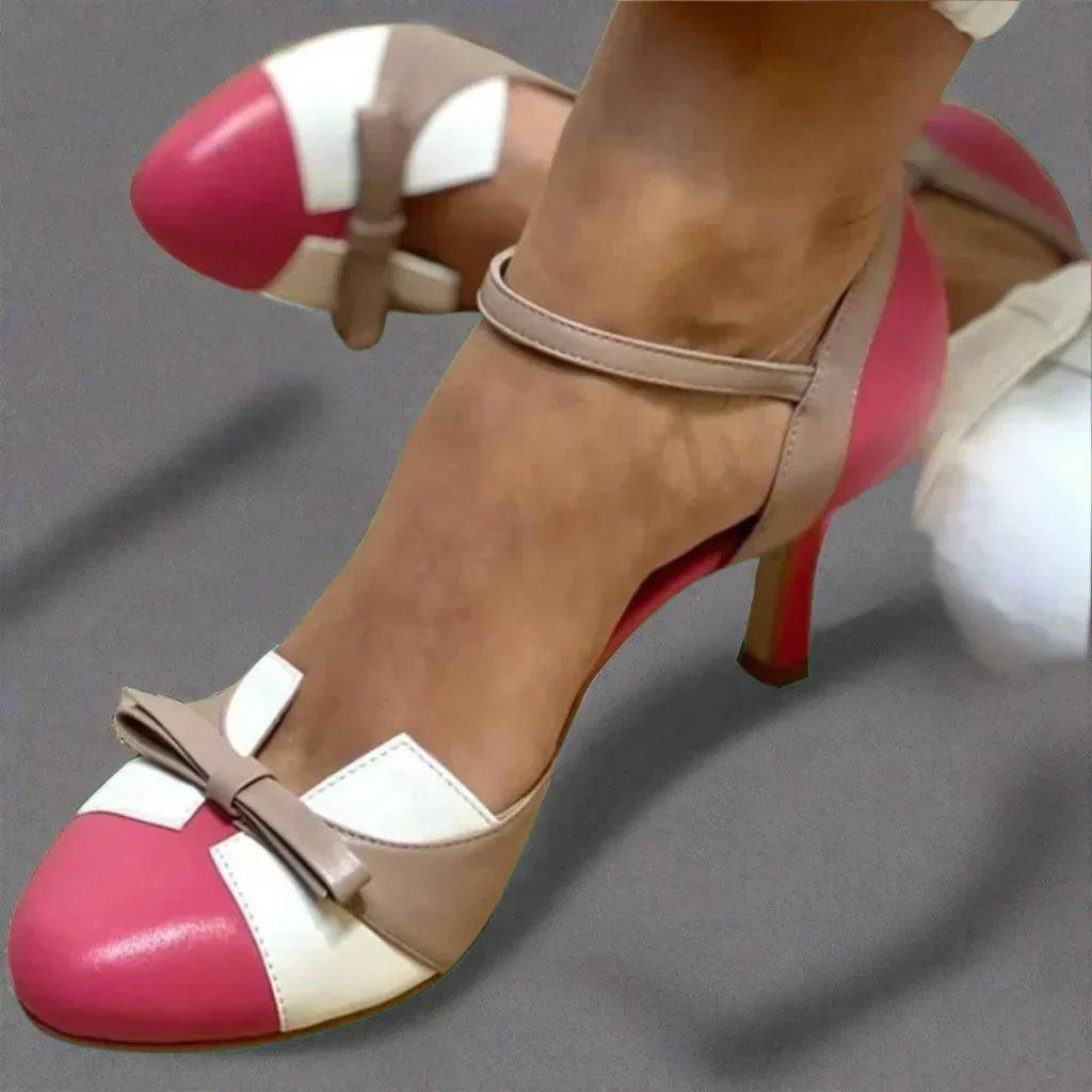 Althea | Chaussures à talons pour femme avec bride à la cheville et nœud