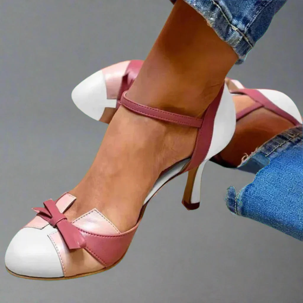 Althea | Chaussures à talons pour femme avec bride à la cheville et nœud