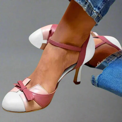 Althea | Chaussures à talons pour femme avec bride à la cheville et nœud