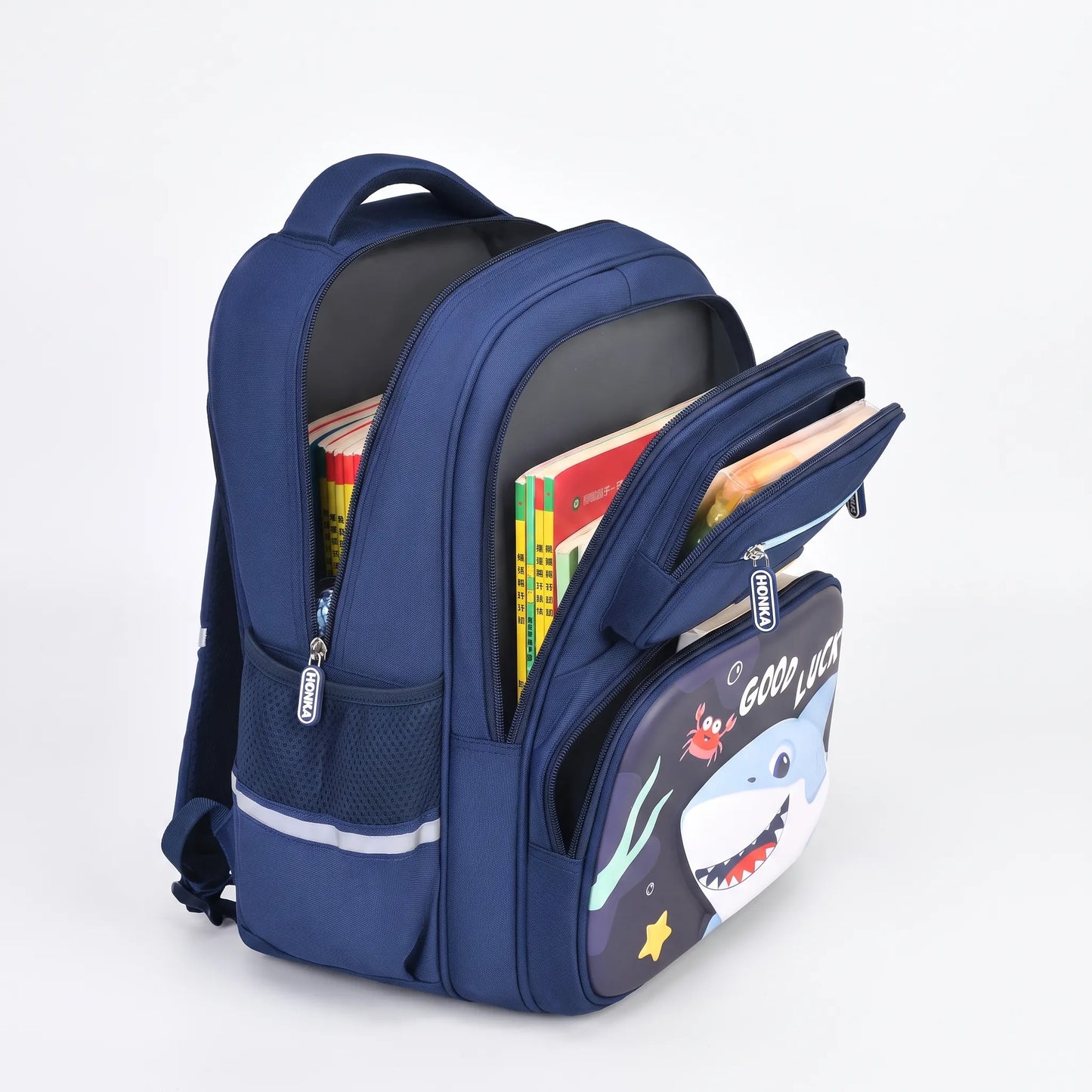 Timi | Set de mochila escolar con bandolera y estuche tres piezas