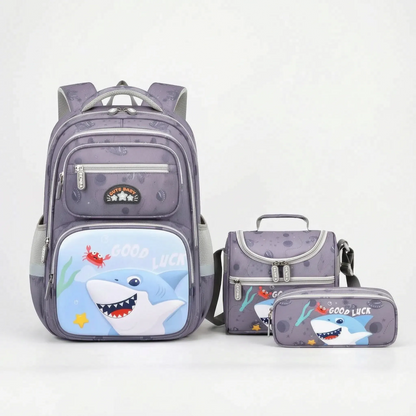 Timi | Set de mochila escolar con bandolera y estuche tres piezas