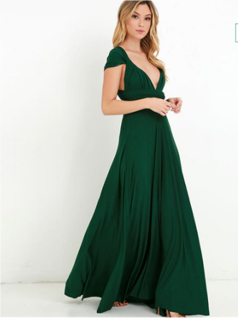Virella | Langes Wickelkleid mit Neckholder-Ausschnitt | Maxi