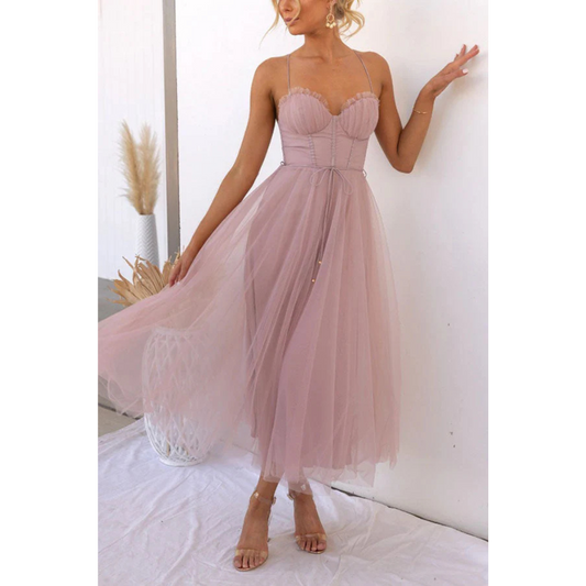 Quelina | Stylish Women's Modern Maxi Dress with Thin Straps