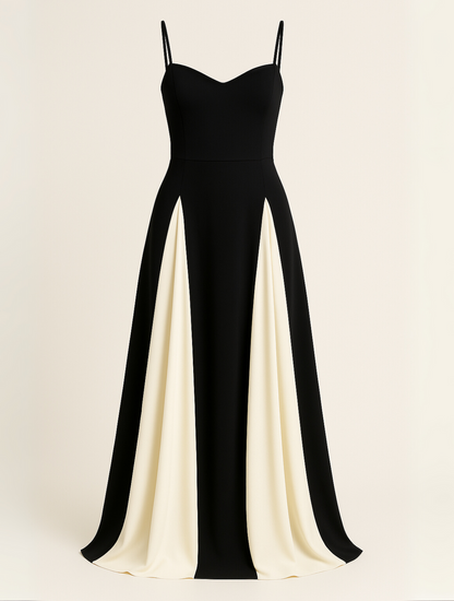 Yvanna | Formelles Maxikleid mit Herzausschnitt für Damen