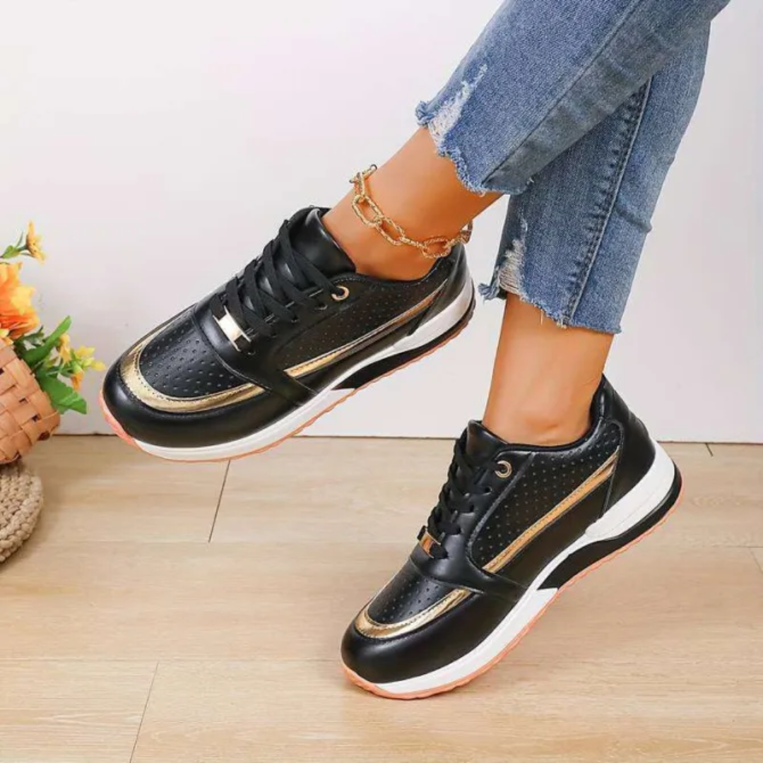 Odelia | Zapatillas deportivas casuales de mujer con cordones | Modernas