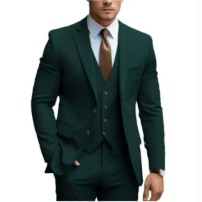 Gregorio | Dreiteiliger Herrenanzug mit Weste und Slim-Fit Sakko | Formal  