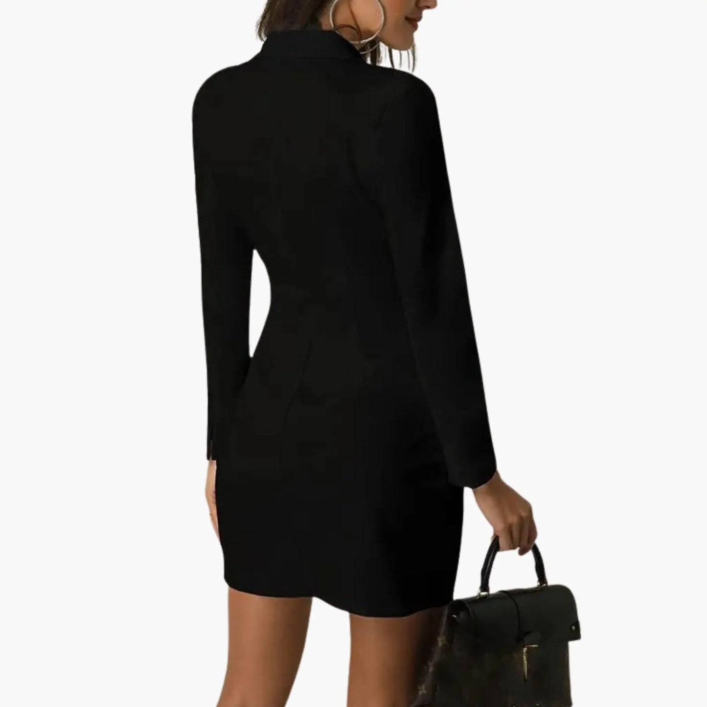 Inés | Robe blazer pour femme avec revers et double boutonnage