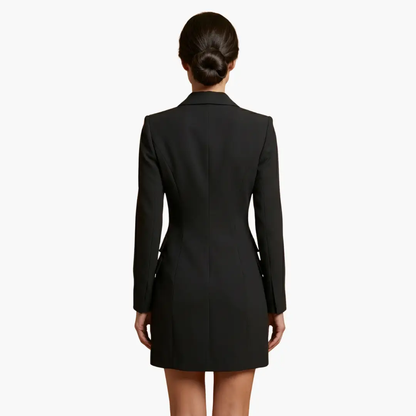 Inés | Robe blazer pour femme avec revers et double boutonnage