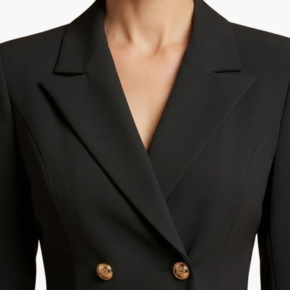 Inés | Robe blazer pour femme avec revers et double boutonnage