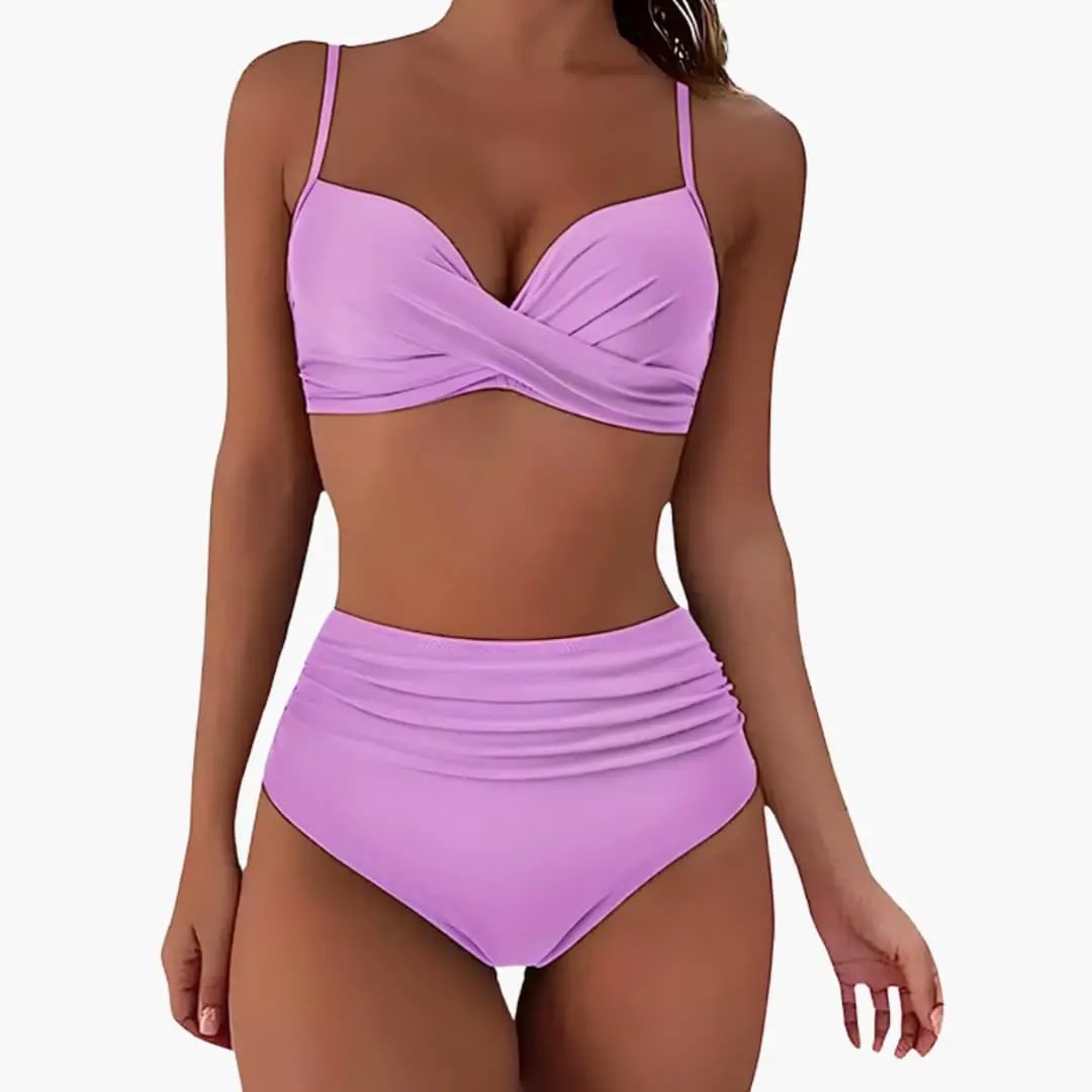 Marta | Conjunto bikini para mujer de cintura alta y tirantes ajustables