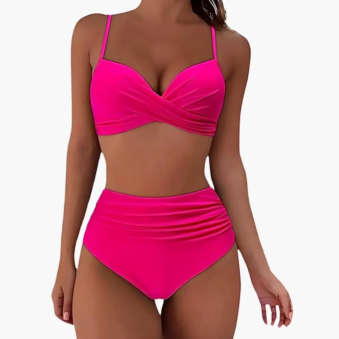 Marta | Conjunto bikini para mujer de cintura alta y tirantes ajustables