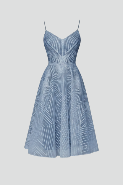 Beatriz | Women's midi dress with thin straps and A-line cut