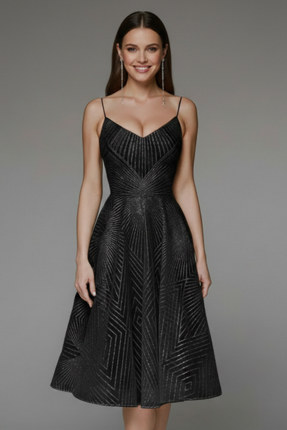Beatriz | Women's midi dress with thin straps and A-line cut