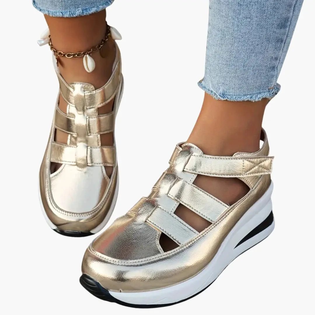 Consuelo | Sandales orthopédiques pour femme avec brides ajustables et texture