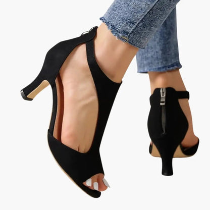 Araceli | Sandalias para mujer con abertura y tacón ancho
